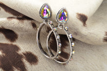 Load image into Gallery viewer, Rockin with the Rhythm of the Rain Sparkle Teardrop Western Earrings
